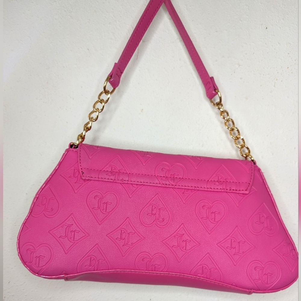 Juicy Couture Bag Small Pink W/Chain Strap - Picture 12 of 12